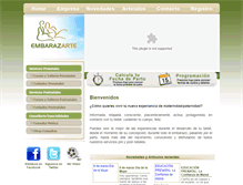 Tablet Screenshot of embarazarte.com